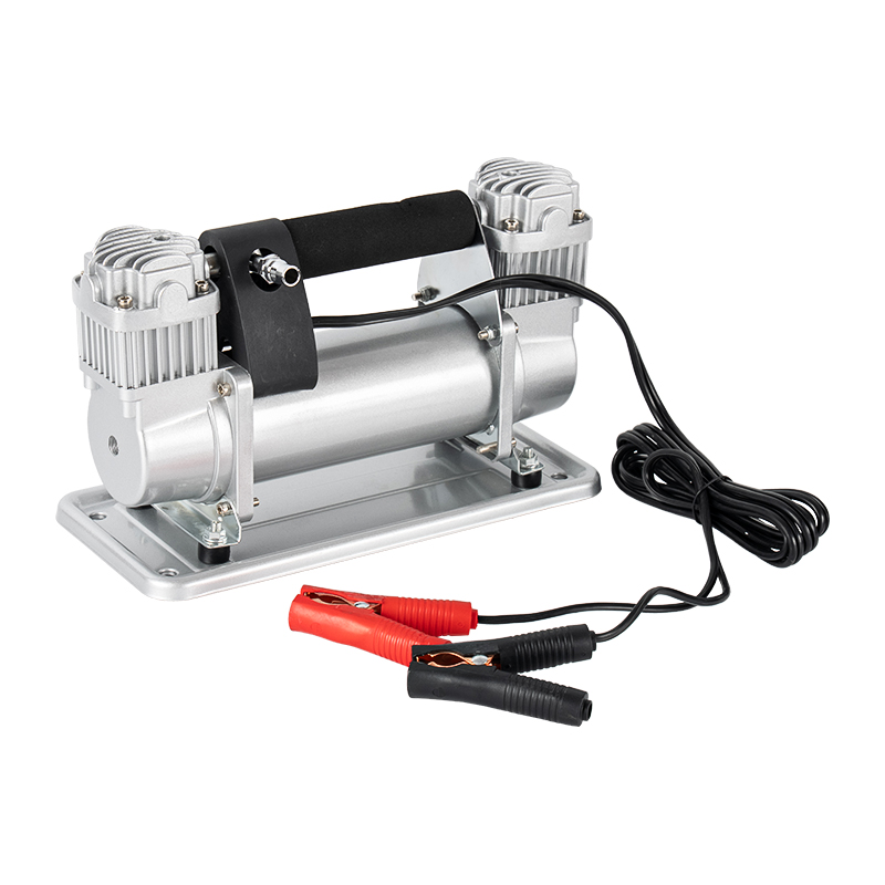 Bomba infladora de neumáticos de CC de 12 V y dos cilindros para servicio pesado RT-531